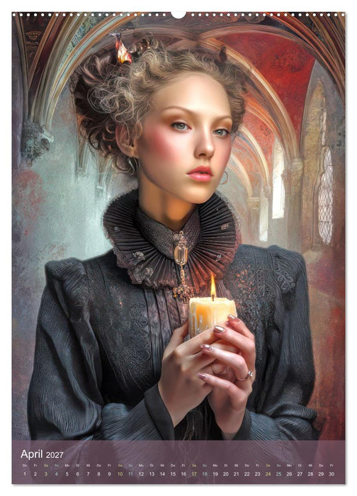 Anmutig elegante Vampire - Nachtkreaturen (CALVENDO Premium Wandkalender 2027)
