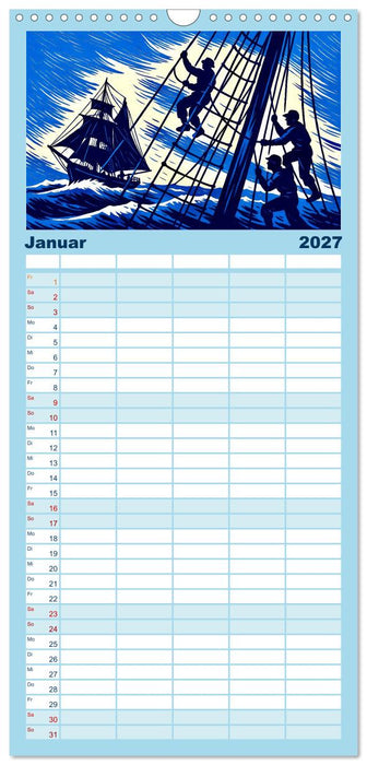 Das Meer in der Weltliteratur (CALVENDO Familienplaner 2027)