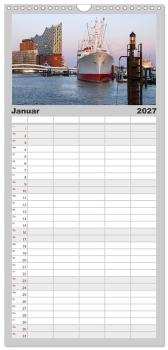 Urbane Impressionen: Hansestadt Hamburg - Tor zur Welt (CALVENDO Familienplaner 2027)