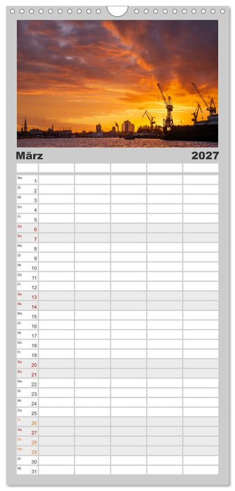 Urbane Impressionen: Hansestadt Hamburg - Tor zur Welt (CALVENDO Familienplaner 2027)