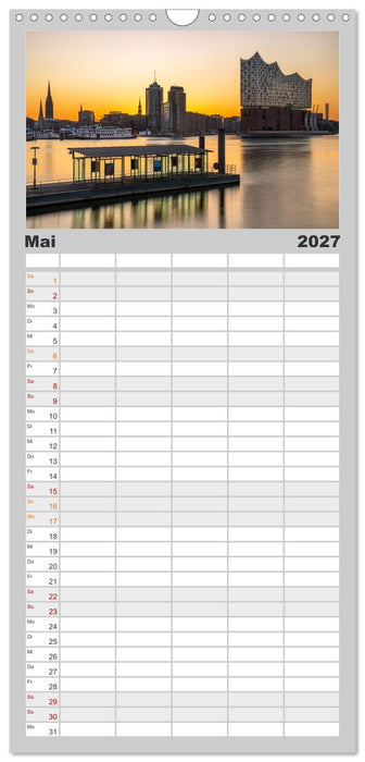Urbane Impressionen: Hansestadt Hamburg - Tor zur Welt (CALVENDO Familienplaner 2027)