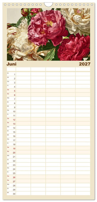 Florale Meisterwerke (CALVENDO Familienplaner 2027)