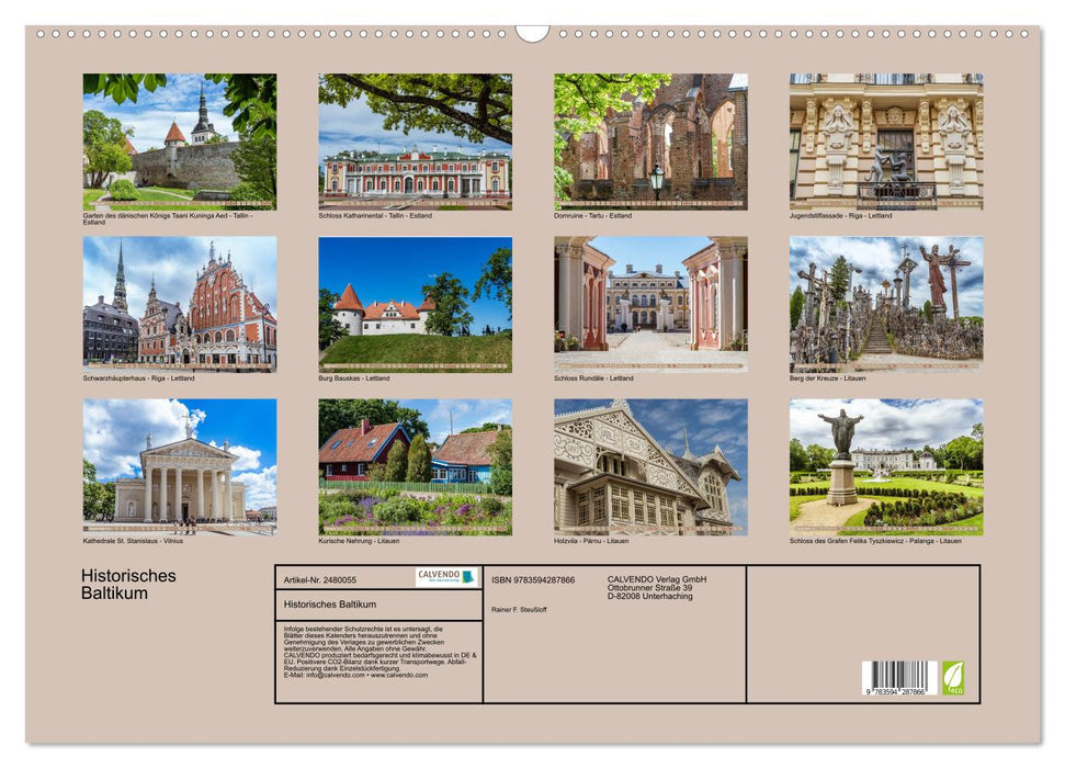 Historisches Baltikum (CALVENDO Wandkalender 2027)