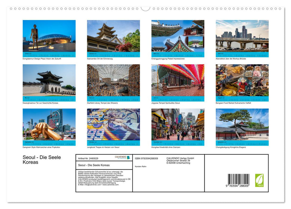 Seoul - Die Seele Koreas (CALVENDO Premium Wandkalender 2027)