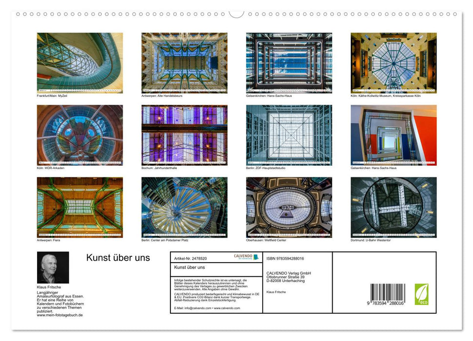 Kunst über uns (CALVENDO Wandkalender 2027)