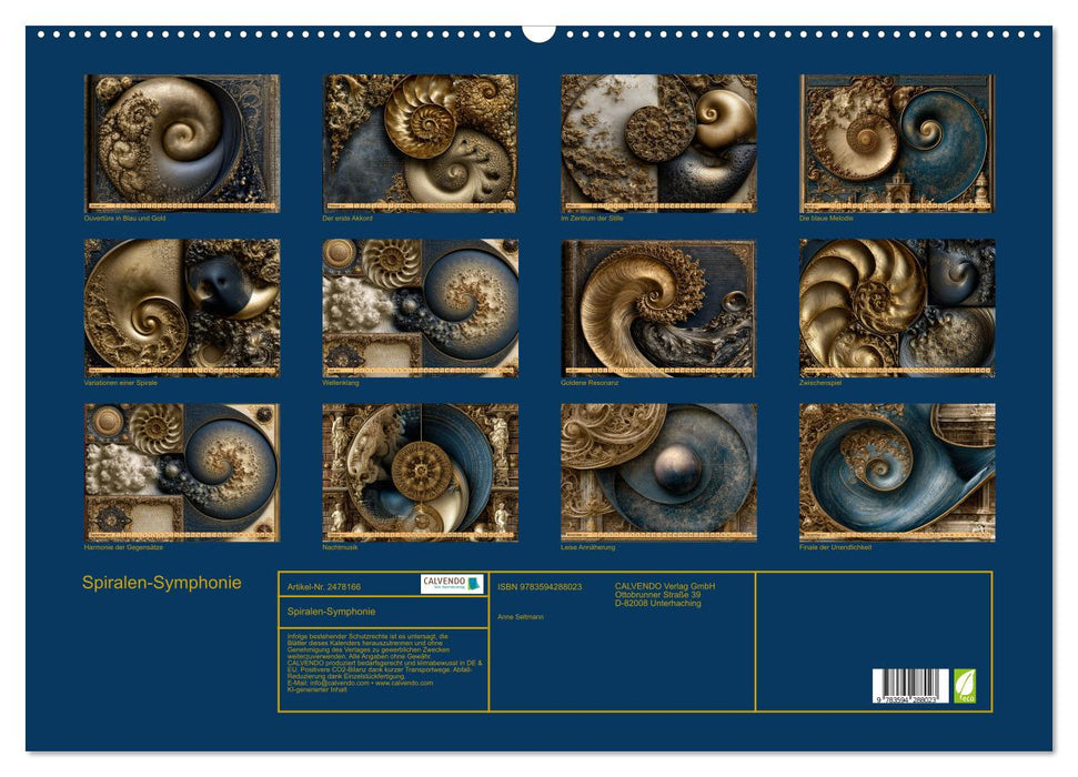 Spiralen-Symphonie (CALVENDO Wandkalender 2027)