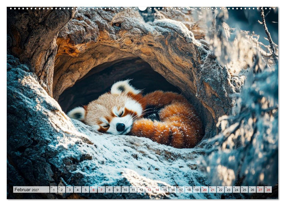 Rote Pandas - Himalayas sanfte Bewohner (CALVENDO Premium Wandkalender 2027)