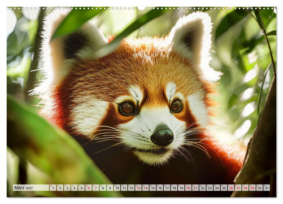 Rote Pandas - Himalayas sanfte Bewohner (CALVENDO Premium Wandkalender 2027)