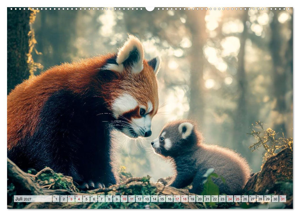 Rote Pandas - Himalayas sanfte Bewohner (CALVENDO Premium Wandkalender 2027)