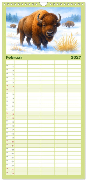 Niedliches Nordamerika (CALVENDO Familienplaner 2027)