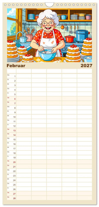 Oma rockt den Ruhestand - Lustiger Frauenkalender mit Humor (CALVENDO Familienplaner 2027)
