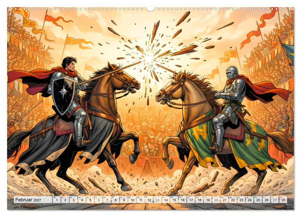 Ivanhoe – Ein mittelalterliches Epos (CALVENDO Premium Wandkalender 2027)