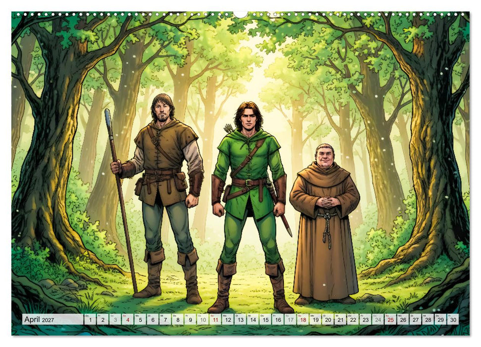 Ivanhoe – Ein mittelalterliches Epos (CALVENDO Premium Wandkalender 2027)