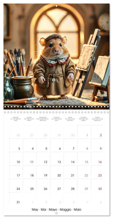 Historic Hamsters A wildly funny journey through the ages (CALVENDO Monthly Calendar 2027)
