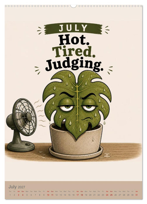 A year of leafy attitude 365 days of silent judgment (CALVENDO Premium-Calendar 2027)