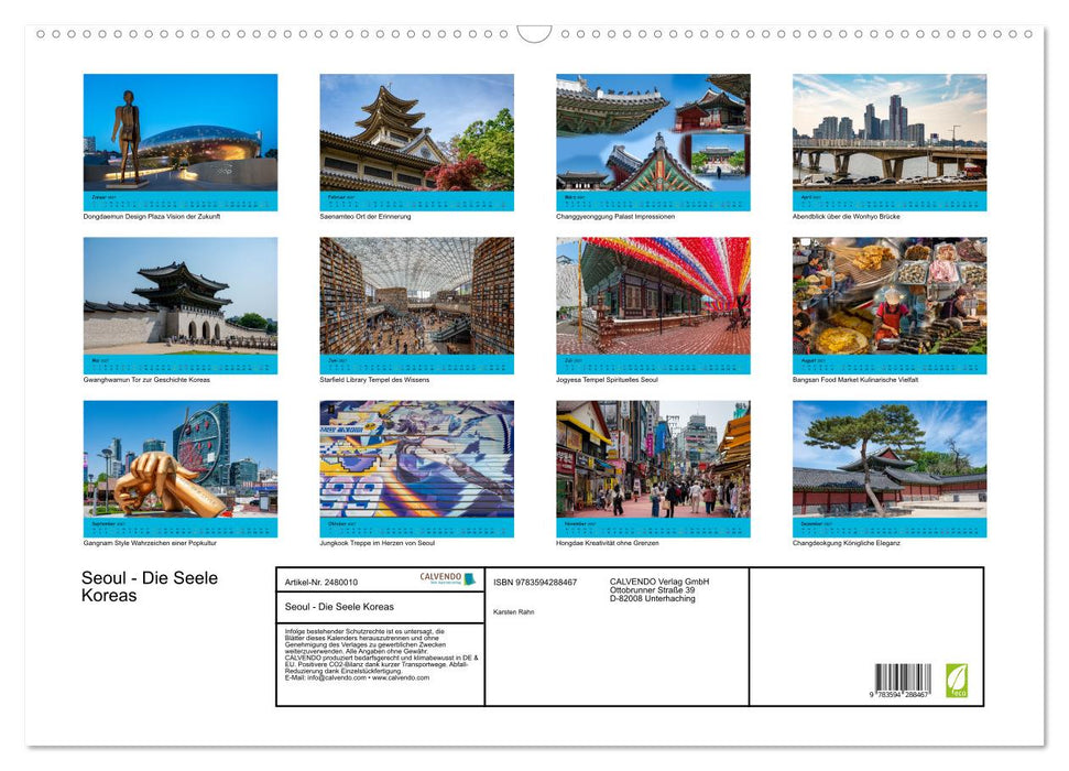 Seoul - Die Seele Koreas (CALVENDO Wandkalender 2027)