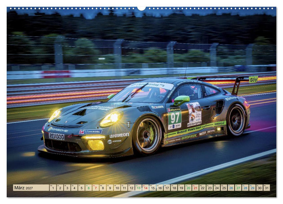 Langzeitbelichtung am Nürburgring (CALVENDO Wandkalender 2027)