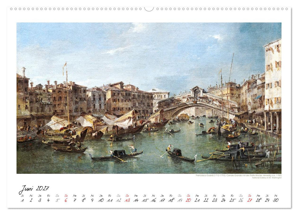 Venedig - Gemälde aus drei Jahrhunderten. Kunstkalender (CALVENDO Premium Wandkalender 2027)