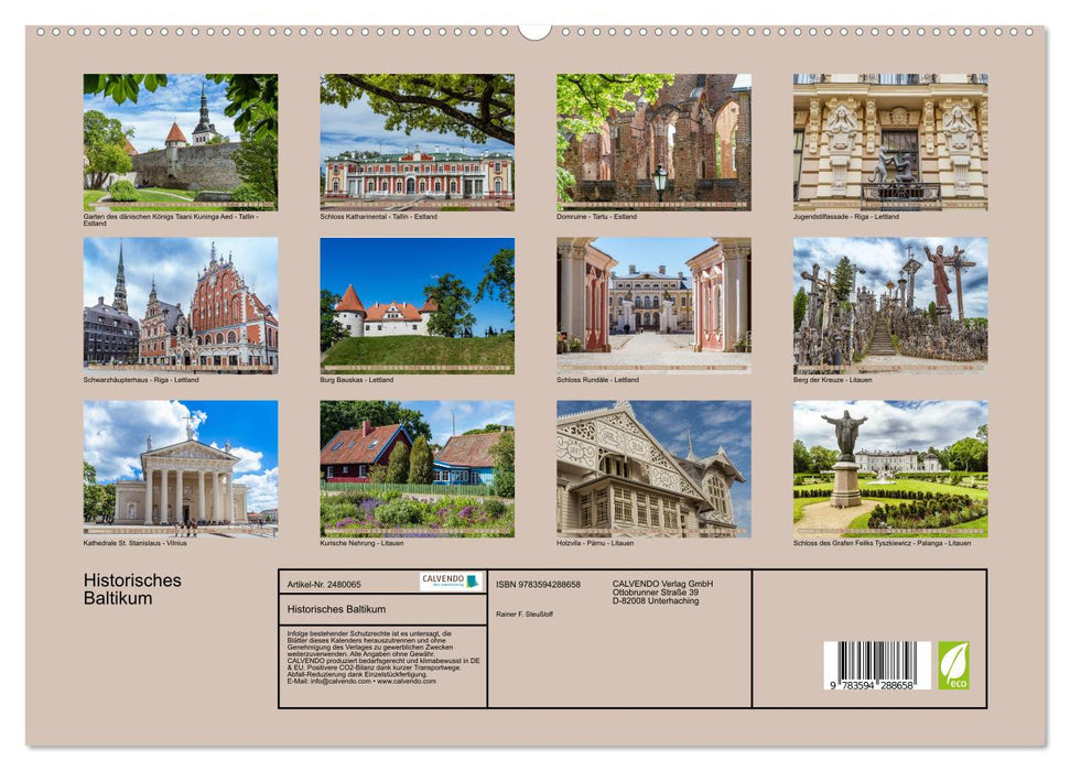 Historisches Baltikum (CALVENDO Premium Wandkalender 2027)