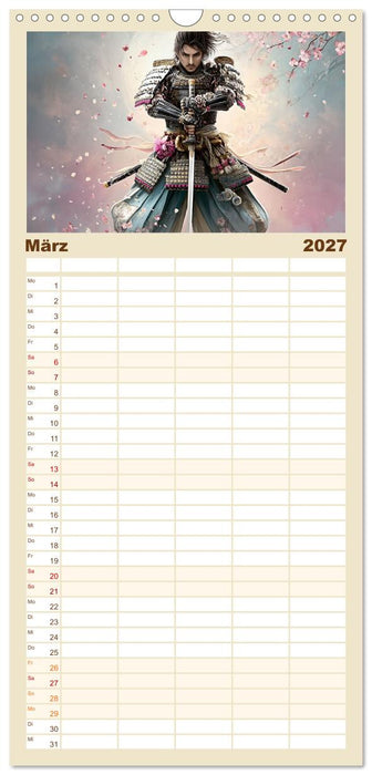 Die Seele des Schwertes – Samurai im Bild (CALVENDO Familienplaner 2027)