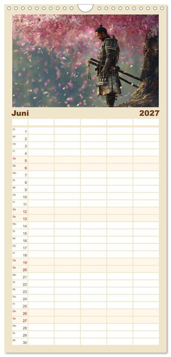 Die Seele des Schwertes – Samurai im Bild (CALVENDO Familienplaner 2027)