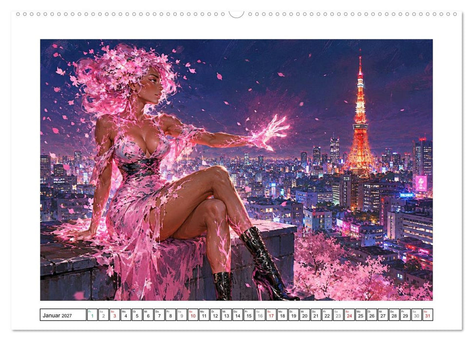 Nachtblüten in Tokyo (CALVENDO Wandkalender 2027)