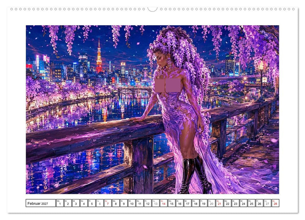 Nachtblüten in Tokyo (CALVENDO Wandkalender 2027)