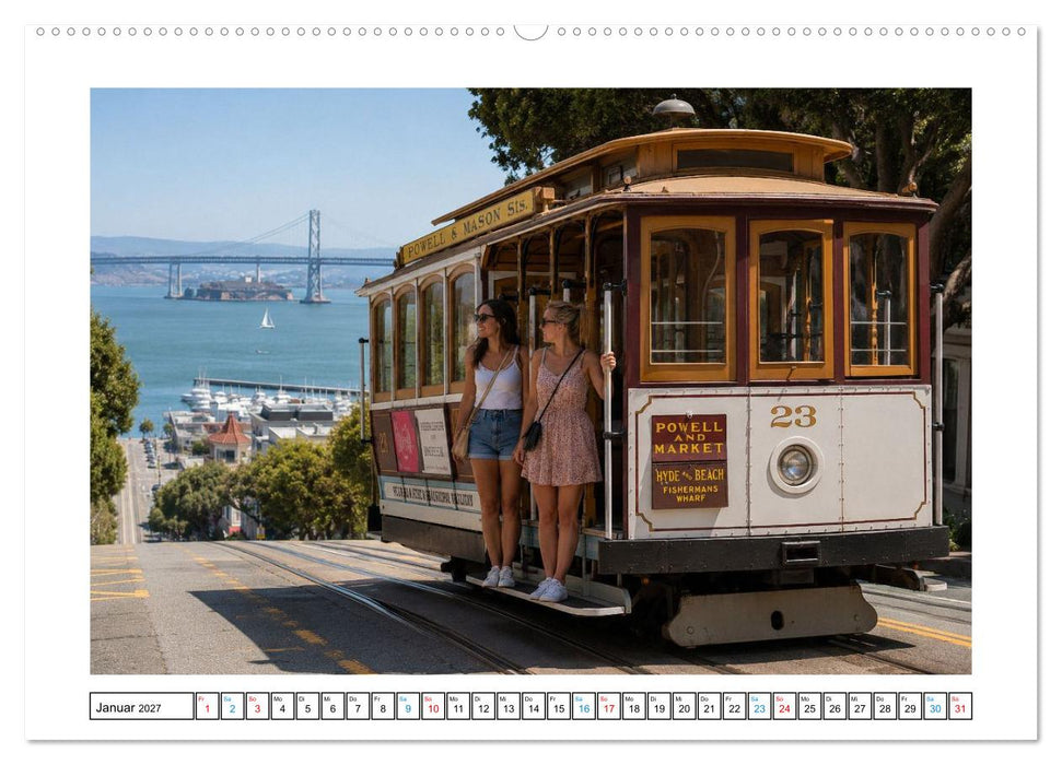 Mit der Tram unterwegs (CALVENDO Premium Wandkalender 2027)