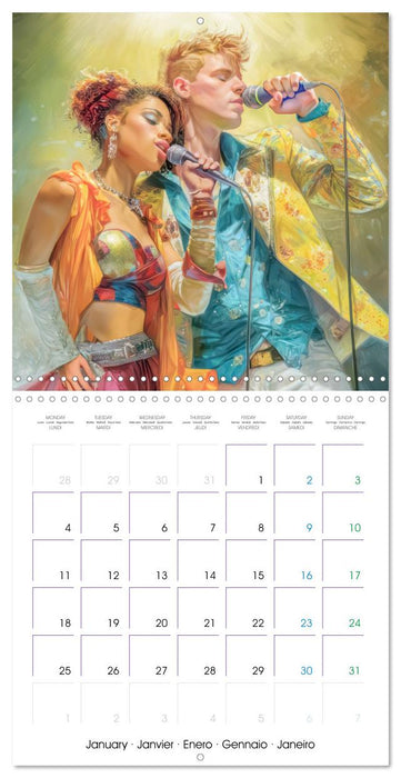 Music is our life - Comic works (CALVENDO Monthly Calendar 2027)