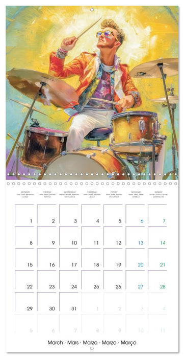 Music is our life - Comic works (CALVENDO Monthly Calendar 2027)