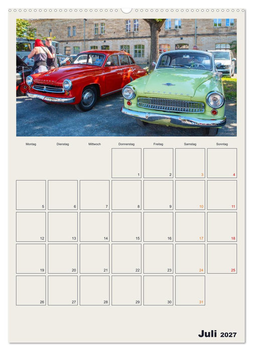 Duroplast und Diesel Legenden auf Rädern (CALVENDO Premium Wandkalender 2027)