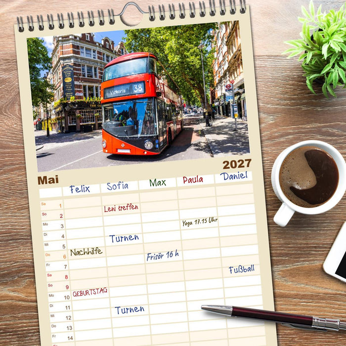 LONDON Magie einer Metropole (CALVENDO Familienplaner 2027)