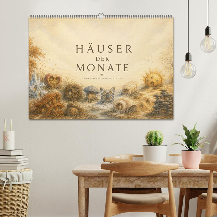 Häuser der Monate (CALVENDO Wandkalender 2027)