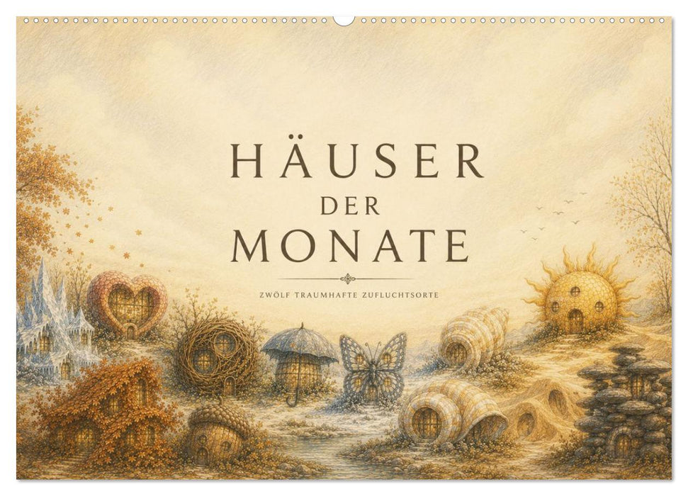 Häuser der Monate (CALVENDO Wandkalender 2027)