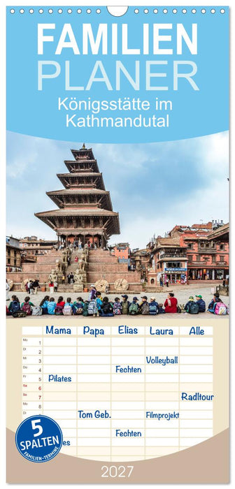 Königsstätte im Kathmandutal (CALVENDO Familienplaner 2027)