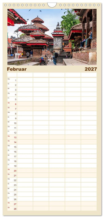 Königsstätte im Kathmandutal (CALVENDO Familienplaner 2027)