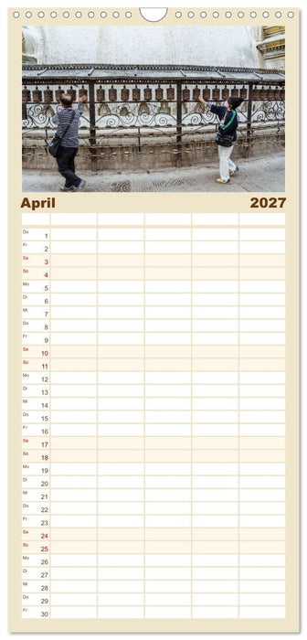 Königsstätte im Kathmandutal (CALVENDO Familienplaner 2027)
