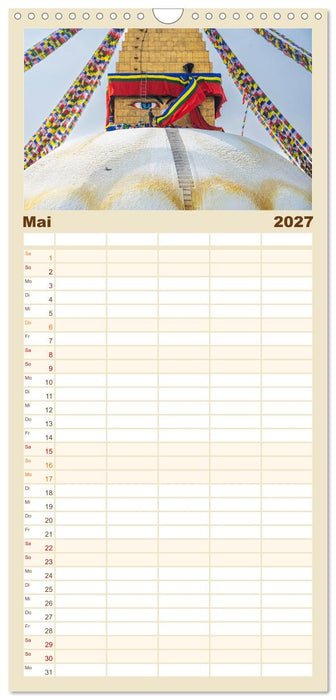 Königsstätte im Kathmandutal (CALVENDO Familienplaner 2027)