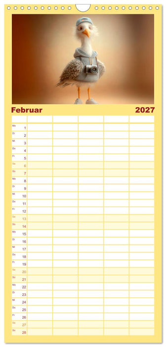Möwen on Tour (CALVENDO Familienplaner 2027)