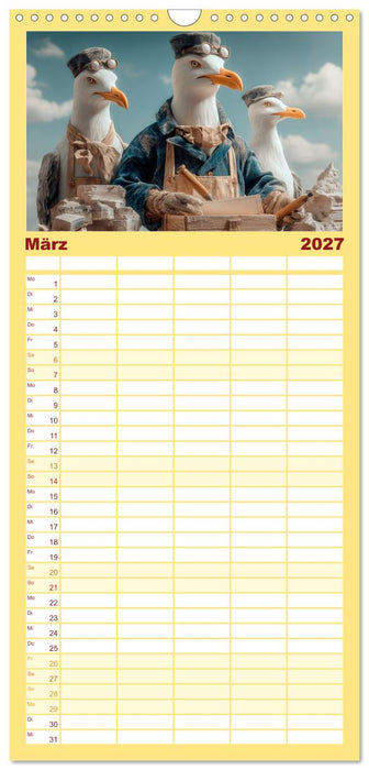Möwen on Tour (CALVENDO Familienplaner 2027)