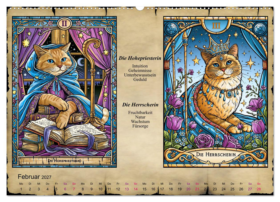 Katzentarot (CALVENDO Wandkalender 2027)