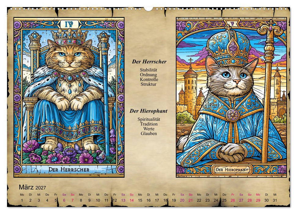 Katzentarot (CALVENDO Wandkalender 2027)