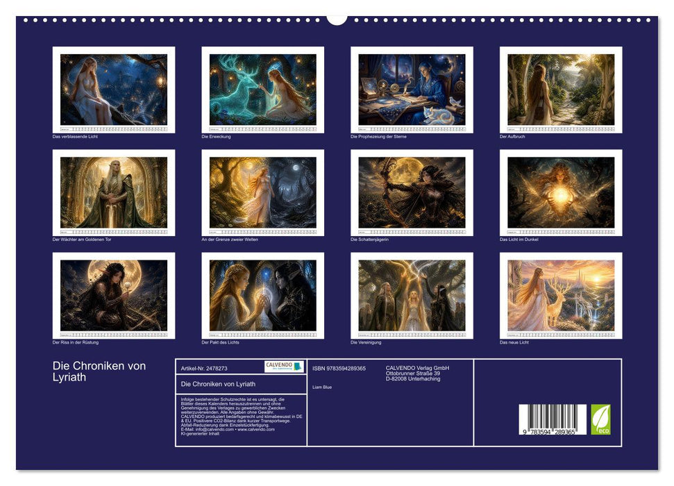Die Chroniken von Lyriath (CALVENDO Premium Wandkalender 2027)