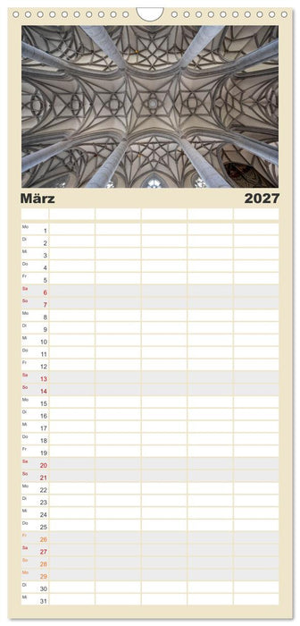 Gewölbe des Glaubens – Kirchendecken Europas (CALVENDO Familienplaner 2027)