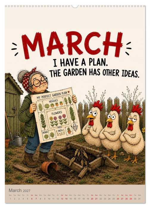 Raised by tomatoes a year of gardening mistakes (CALVENDO Monthly Calendar 2027)