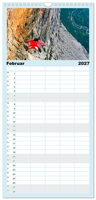 Base Jumping Adrenalin- Kick (CALVENDO Familienplaner 2027)