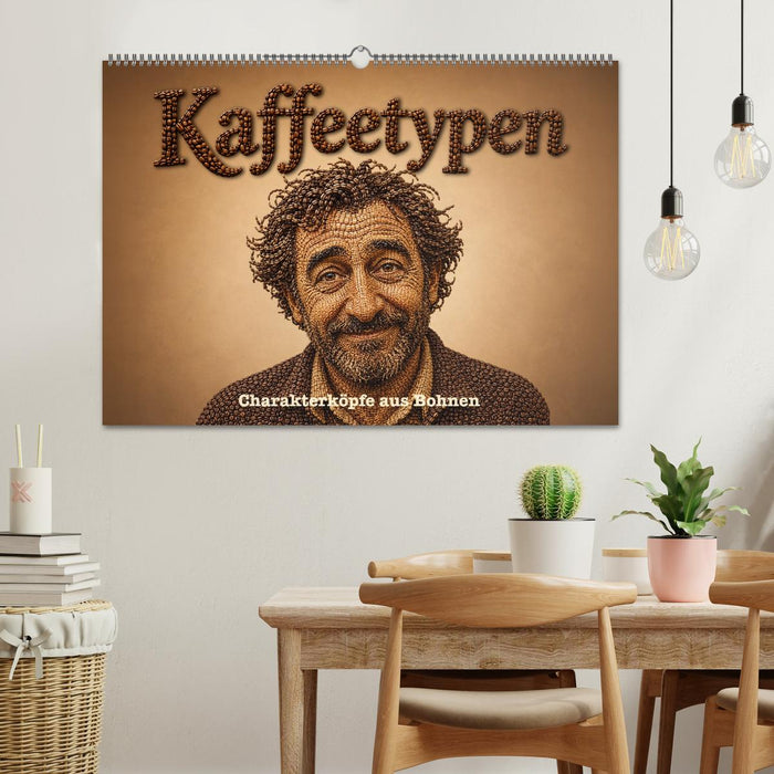 Kaffeetypen - Charakterköpfe aus Bohnen (CALVENDO Wandkalender 2027)