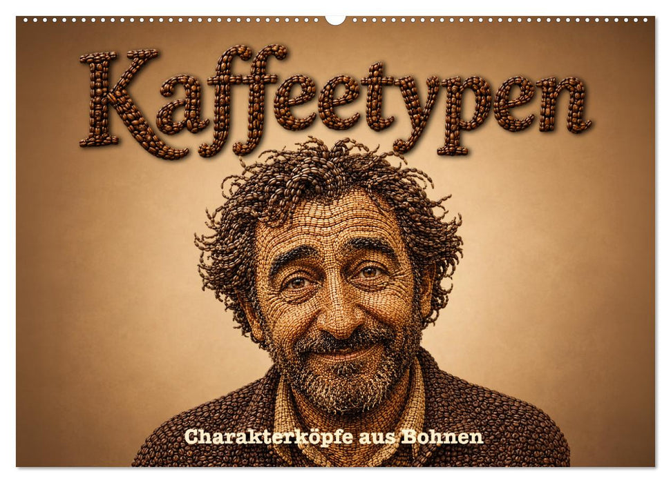 Kaffeetypen - Charakterköpfe aus Bohnen (CALVENDO Wandkalender 2027)