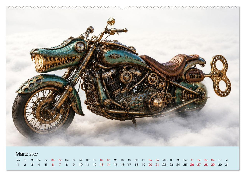 STEAMPUNK Motorcycles (CALVENDO Wandkalender 2027)