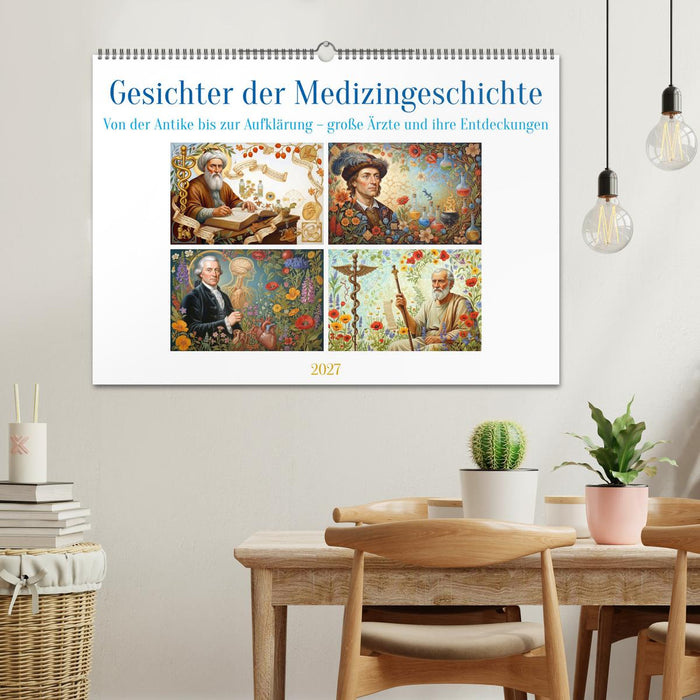 Gesichter der Medizingeschichte (CALVENDO Wandkalender 2027)